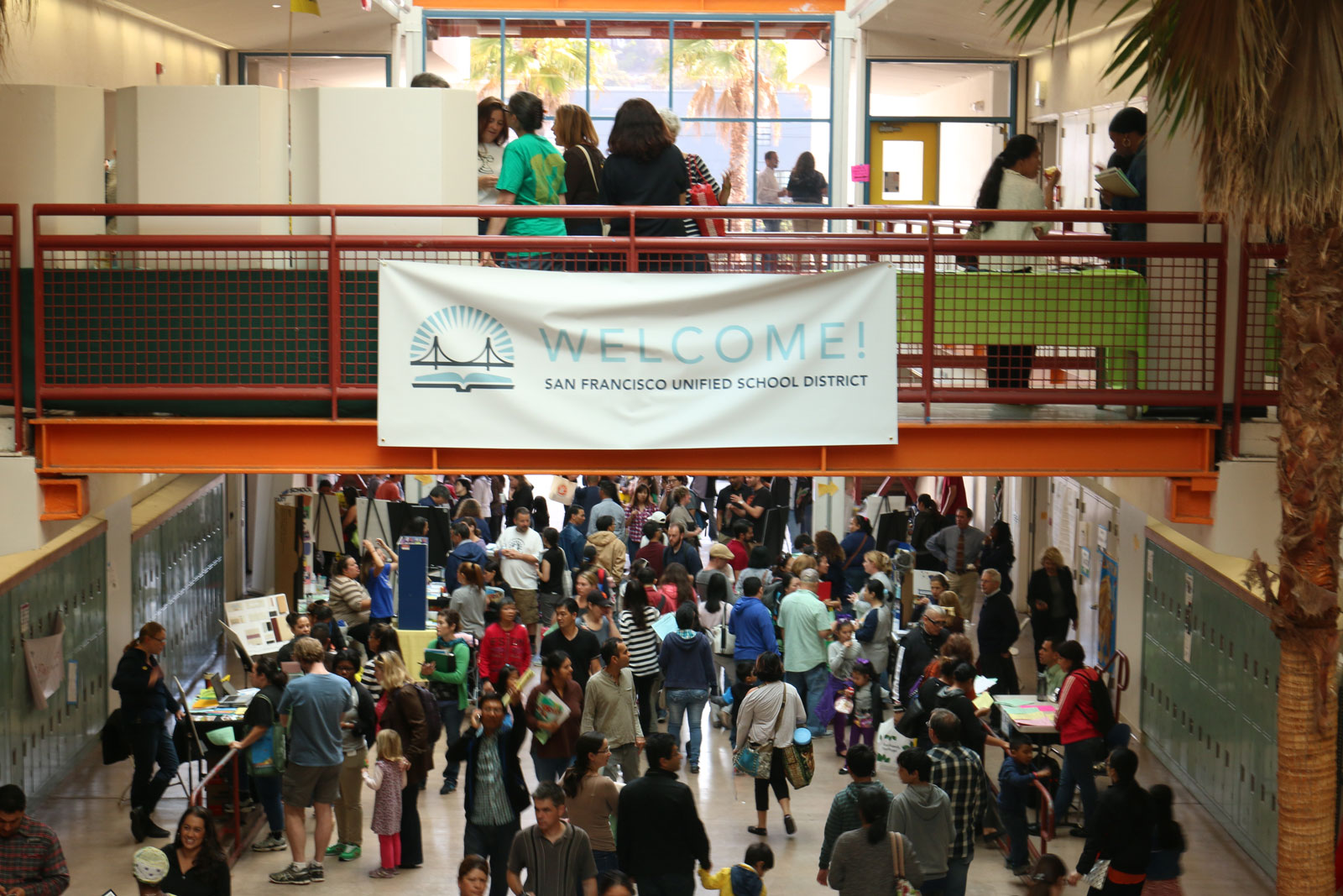 A Hallway in Lowell High School